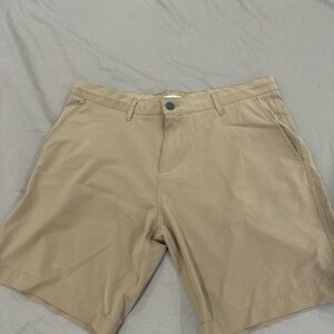 Classic Tan Flat Front Men's Shorts
